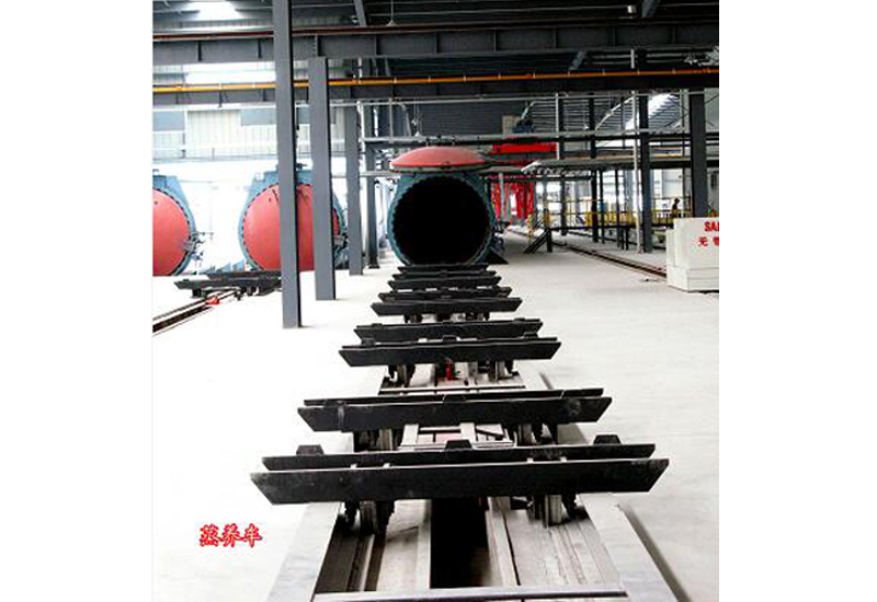 Steaming trolley for Sand AAC Block Plant