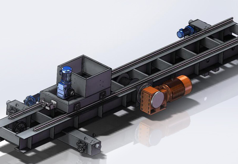 Pouring ferry cart for AAC panel machine